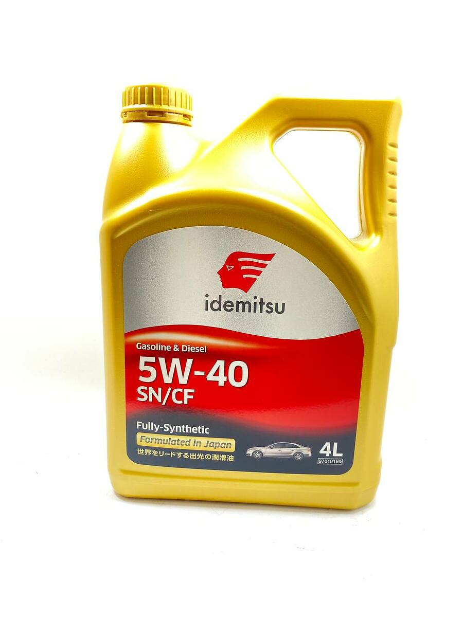 Масло моторное синтетическое IDEMITSU 5W-40 Gasoline & Diesel SN/CF 4л