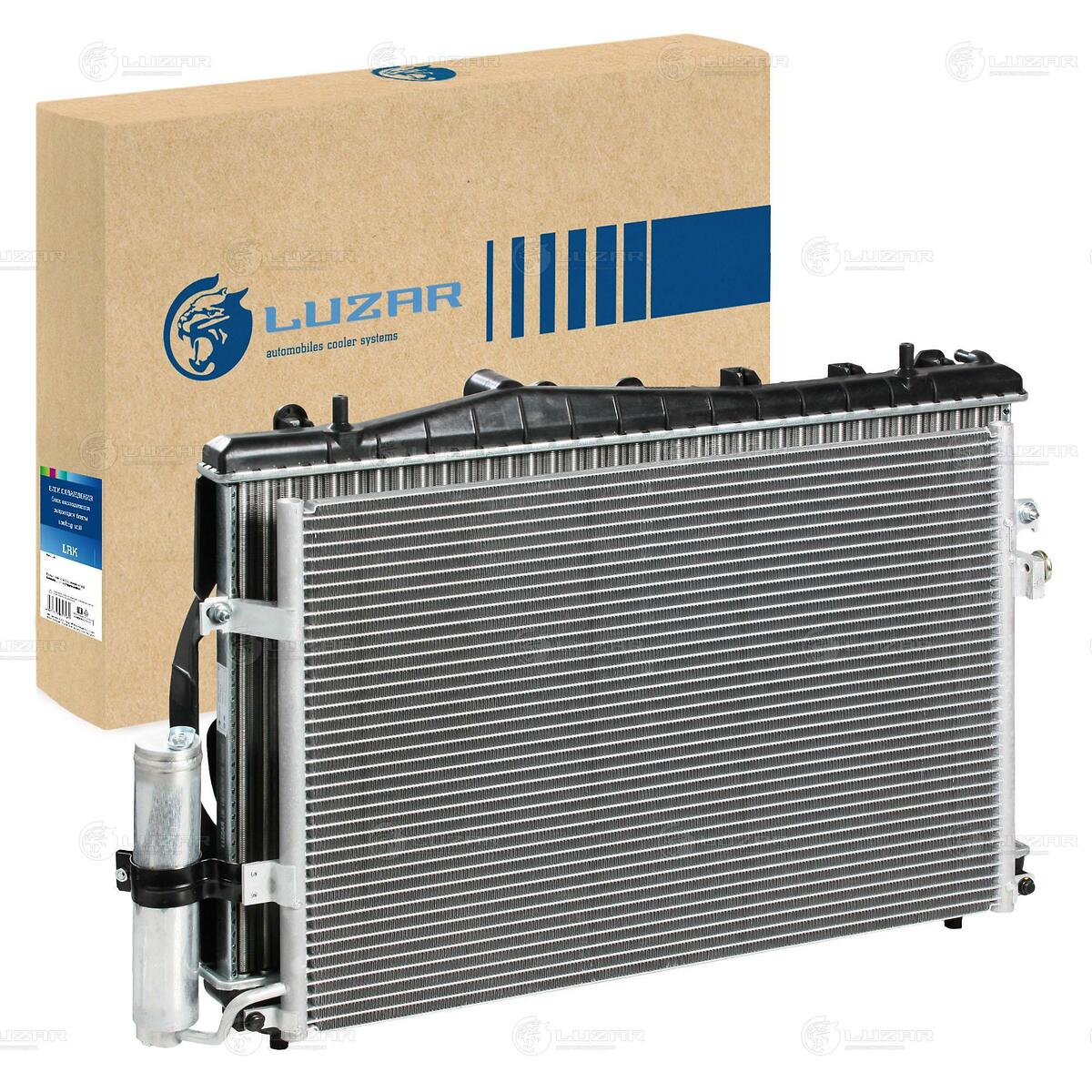Радиатор охлаждения и кондиционера в сборе с вентиляторами МКПП