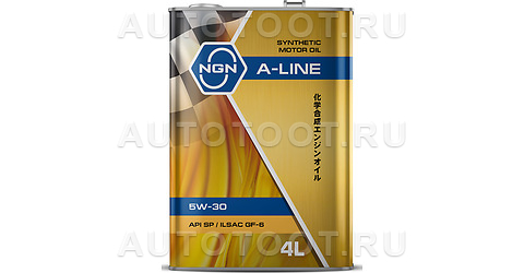 Масло моторное синтетическое NGN A-Line 5W-30 SP 4л -   для 