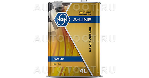 Масло моторное синтетическое NGN A-Line 5W-40 SP 4л - V182575120 NGN для 