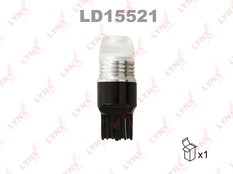 Лампа светодиодная LED W21W T20 12V W3x16d SMDx1 7000K