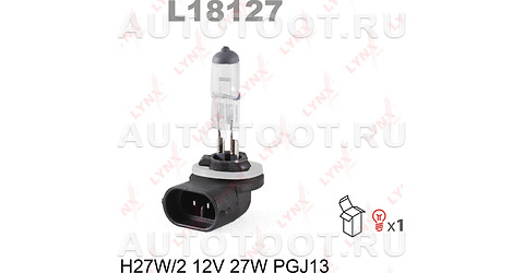 Лампа H27W/2 12V LYNXauto - L18127 LYNXauto для 