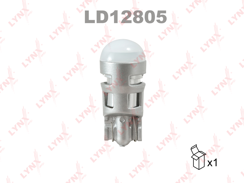 Лампа светодиодная LYNXauto LED W5W 12V 6500K