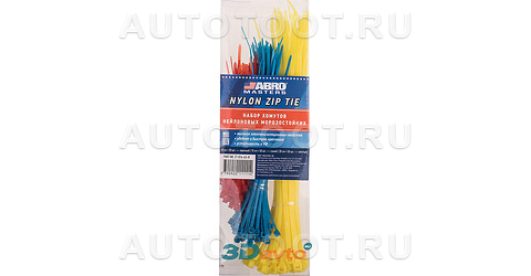 Хомуты пластиковые цветные комплект - ZT014ASR ABRO для 