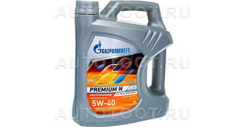 Масло моторное синтетическое Gazpromneft Premium N 5W40 4л - 253140423 Газпромнефть для 