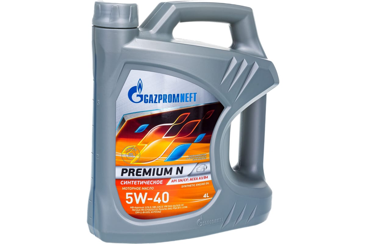 Масло моторное синтетическое Gazpromneft Premium N 5W40 4л
