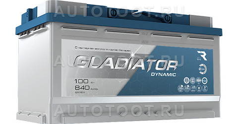 Аккумулятор GLADIATOR 100ah 840A обратная полярность(-+) - GDY10000 GLADIATOR для 