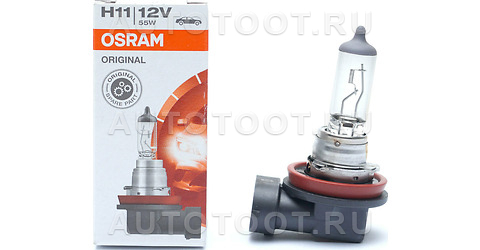 Лампа H11 12V 55W  PGJ19-2 ORIGINAL LINE - 64211 Osram для 