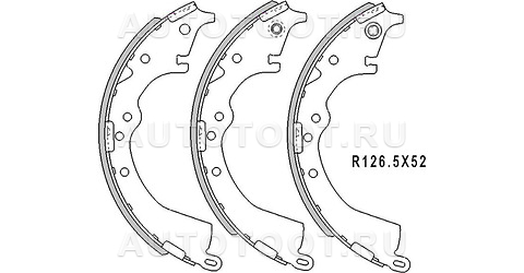 Колодки тормозные задние - ST044950K010 SAT для TOYOTA HILUX