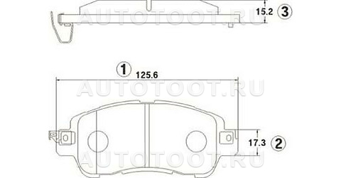 Колодки тормозные передние - GK1433 CTR для MAZDA 2 (DEMIO)