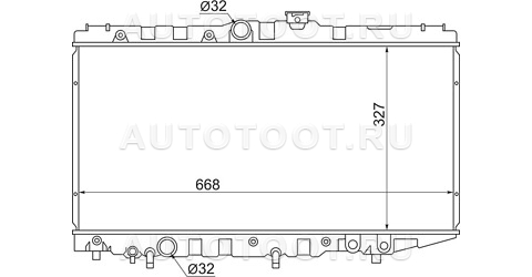 Радиатор охлаждения двигателя - SGTY0002AT170 SAT для TOYOTA SPRINTER