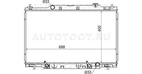 Радиатор охлаждения - HD0001520 SAT для HONDA STREAM