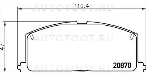 Колодки тормозные дисковые передние - NP1001 Nisshinbo для TOYOTA SPRINTER CARIB