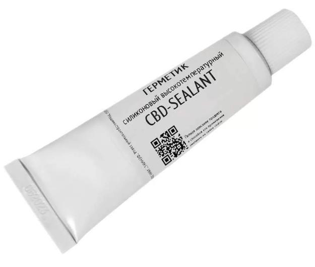 Герметик силиконовый высокотемпературный CBD-SEALANT (красный, -50°С/+350°С) 60 грамм