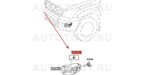 Клипса 81226-42020 -   для TOYOTA LAND CRUISER PRADO