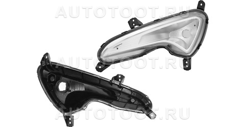 Фара противотуманная левая - ST2211603LUER Sat для HYUNDAI SOLARIS