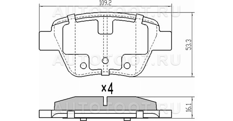 Колодки тормозные задние - ST5K0698451A Sat для SKODA OCTAVIA
