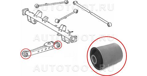 Сайлентблок заднего нижнего продольного рычага - GRM30741 G-Autoparts для TOYOTA PROBOX, TOYOTA SUCCEED