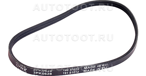 Ремень поликлиновой  3PK0628 - 3PK0628 Lynxauto для TOYOTA CARINA