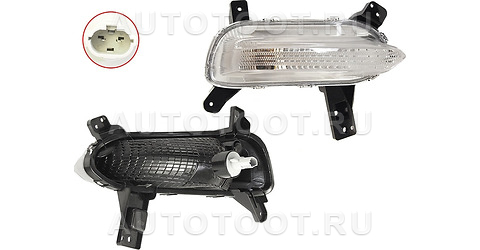 Повторитель поворота в бампер правый - ST1231653R Sat для KIA CERATO