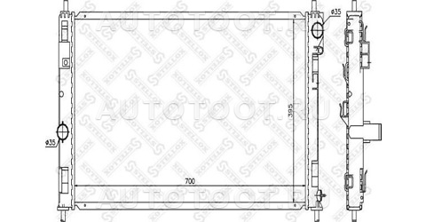 Радиатор охлаждения двигателя -1025631SX Stellox для DODGE CALIBER