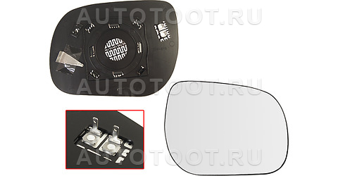Полотно зеркала правое(с обогревом, сферическое) -ST1210084 Sat для TOYOTA RAV4