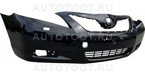 Бампер передний (под противотуманки, под омыватели, черный) -STTYL5000A0 Sat для TOYOTA CAMRY
