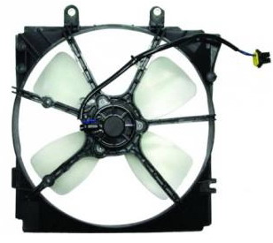 Диффузор радиатора охлаждения в сборе (рамка+мотор+вентилятор, MT)