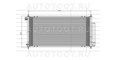 Радиатор кондиционера - STHD28394D0 SAT для HONDA ACCORD