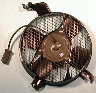 Диффузор радиатора охлаждения в сборе (мотор+вентилятор, USA)