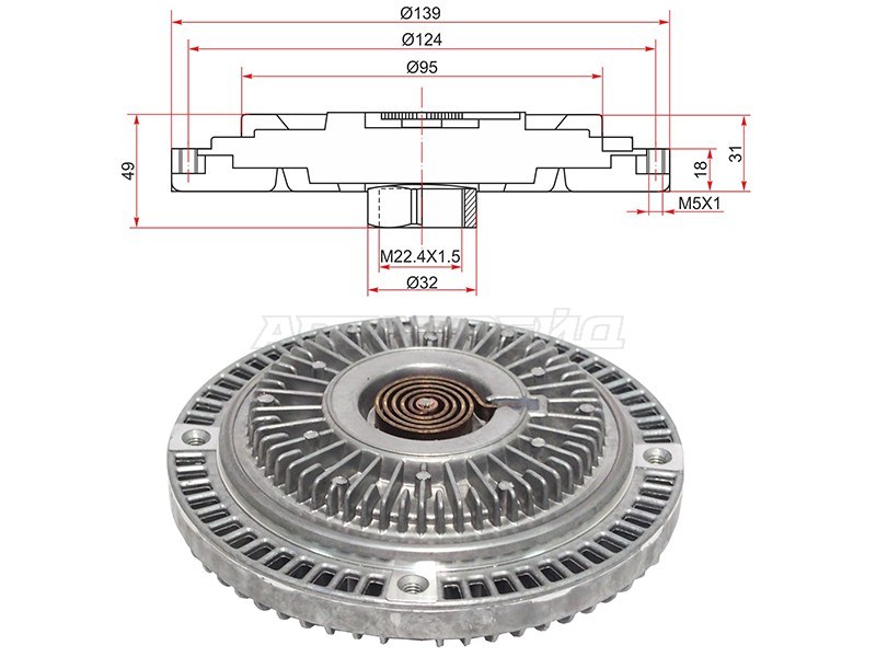 Вискомуфта 2.4L-2.8L