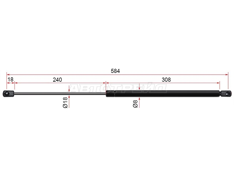 Амортизатор крышки багажника