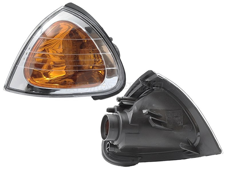 Указатель поворота угловой левый (желтый)