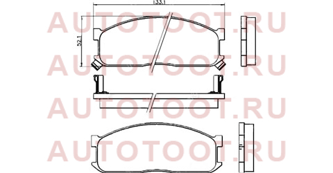 Колодки тормозные перед NISSAN TERRANO D21/VANET C22 an133wk akebono – купить в Омске. Цены, характеристики, фото в интернет-магазине autotoot.ru