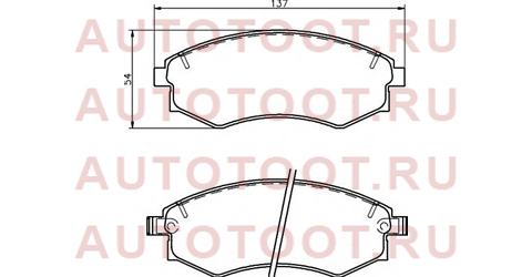 Колодки тормозные перед NISSAN MURANO Z50/Z51 PATHFINDER R51 an319wk akebono – купить в Омске. Цены, характеристики, фото в интернет-магазине autotoot.ru