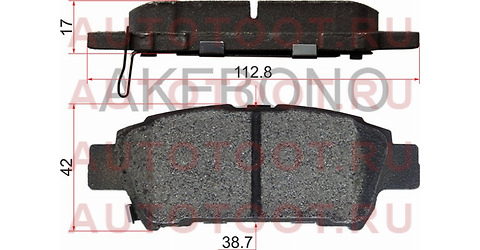 Колодки тормозные зад TOYOTA IPSUM 01-09/ESTIMA 01-14/SIENNA 03-06 an639wk akebono – купить в Омске. Цены, характеристики, фото в интернет-магазине autotoot.ru