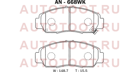 Колодки тормозные перед HONDA ACCORD CU 08-13 an668wk akebono – купить в Омске. Цены, характеристики, фото в интернет-магазине autotoot.ru