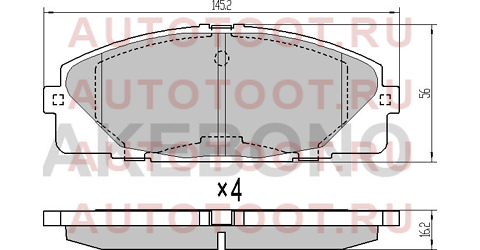 Колодки тормозные перед TOYOTA HIACE/REGIUSACE 04- an707k akebono – купить в Омске. Цены, характеристики, фото в интернет-магазине autotoot.ru