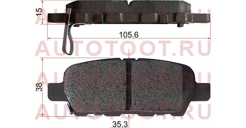 Колодки тормозные дисковые задние ПОДХОДЯТ ДЛЯ NISSAN JUKE (F15), X-Trail (T32), MURANO (Z51), INFINITI EX AN-768WK an768wk akebono – купить в Омске. Цены, характеристики, фото в интернет-магазине autotoot.ru