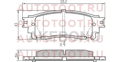 Колодки тормозные зад LEXUS NX200/NX200T/300H 14- an807k akebono – купить в Омске. Цены, характеристики, фото в интернет-магазине autotoot.ru