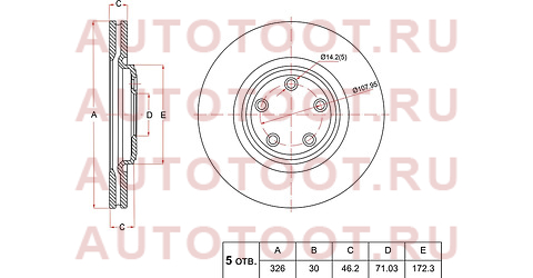 JAGUAR XF/XJ/XK 2.0-5.0 05-> 09b31111 brembo – купить в Омске. Цены, характеристики, фото в интернет-магазине autotoot.ru