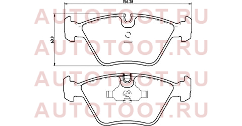 Колодки тормозные FR BMW X3 E83 04-10/3 E46 03-/Z4 E86 06- p06012 brembo – купить в Омске. Цены, характеристики, фото в интернет-магазине autotoot.ru