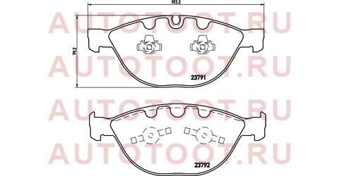 Колодки тормозные перед BMW 5 E60 04-10/6 E63 05-10/7 E65 03-10 p06047 brembo – купить в Омске. Цены, характеристики, фото в интернет-магазине autotoot.ru