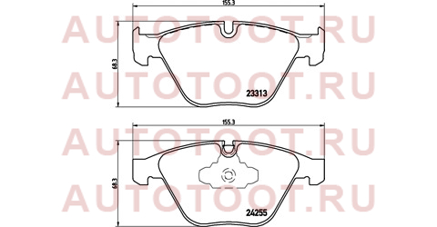 Колодки тормозные дисковые | перед | p06055 brembo – купить в Омске. Цены, характеристики, фото в интернет-магазине autotoot.ru