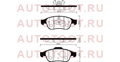 Колодки тормозные перед RENAULT KAPTUR 16-/DUSTER 11-/FLUENCE 10-/MEGANE 08-/ARKANA 18- gk0983 ctr – купить в Омске. Цены, характеристики, фото в интернет-магазине autotoot.ru