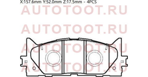 Колодки тормозные перед CAMRY ##V40 06-11/V50 11-/ES250/350/300H 12- gk1065 ctr – купить в Омске. Цены, характеристики, фото в интернет-магазине autotoot.ru