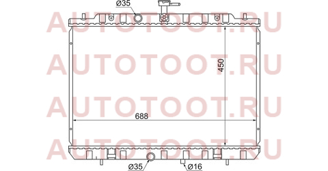 Радиатор NISSAN X-TRAIL MR20DE/QR25DE 07-/SERENA ##C26 10-16 drm46006 denso – купить в Омске. Цены, характеристики, фото в интернет-магазине autotoot.ru