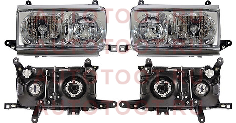 Фара TOYOTA LAND CRUISER 80 90-98 хрусталь LH+RH комплект (Евросвет) 212-1173pxld-e depo – купить в Омске. Цены, характеристики, фото в интернет-магазине autotoot.ru