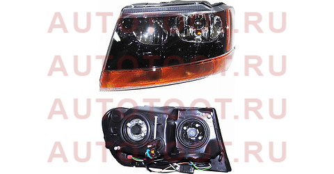 Фара JEEP GRAND CHEROKEE 99-01 LH черная с желтым поворотом 333-1144l-hsd depo – купить в Омске. Цены, характеристики, фото в интернет-магазине autotoot.ru