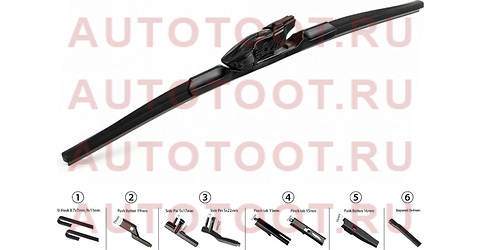 Щетка стеклоочистителя бескаркасная Plus (мульти-адаптер) 15 (380mm) efm380 endurovision – купить в Омске. Цены, характеристики, фото в интернет-магазине autotoot.ru